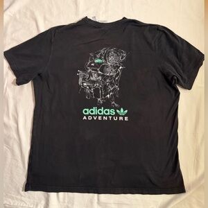 Adidas Adventure Packalot T Shirt Chameleon Men’s XL Relaxed Fit Graphic Black
